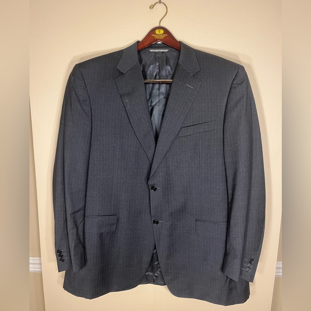 Canali Gray Striped Men's Blazer